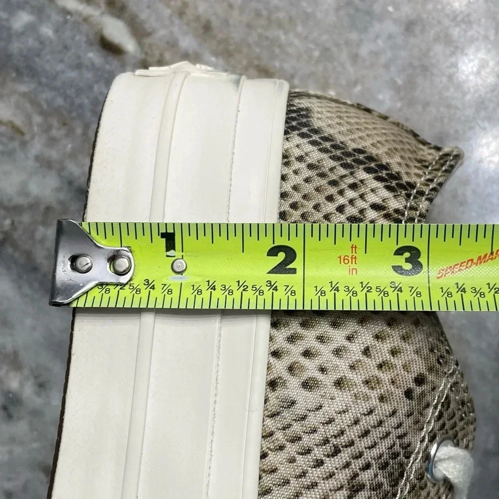 Converse Chuck Taylor All Star Wild Lift Low Top Thick Sole Snake Scales Pattern